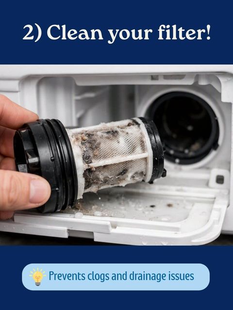 Maintenance tip 2: clean your filter – prevents clogs and drainage issues